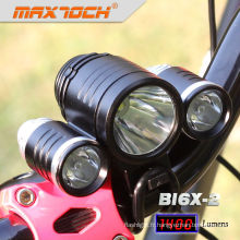 Maxtoch BI6X-2 4 * 18650 batterie 3 * CREE XML T6 a mené la lumière pour la bicyclette